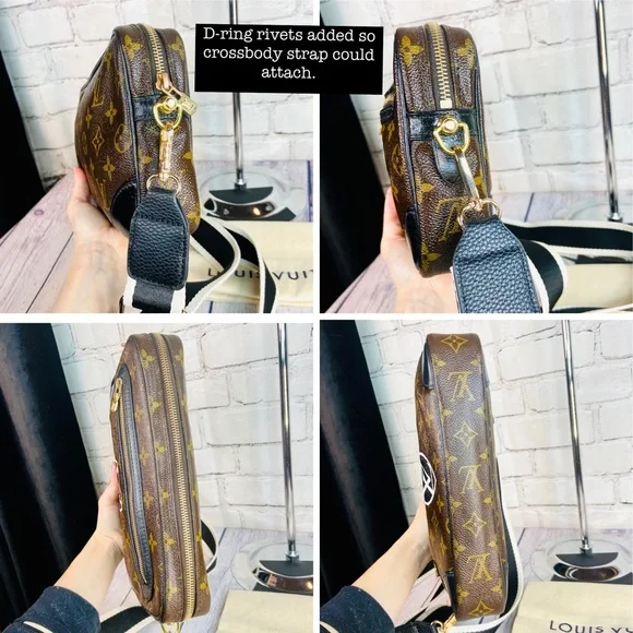 Louis Vuitton Marley crossbody bag custom painted world tour logo - Picture 15 of 15